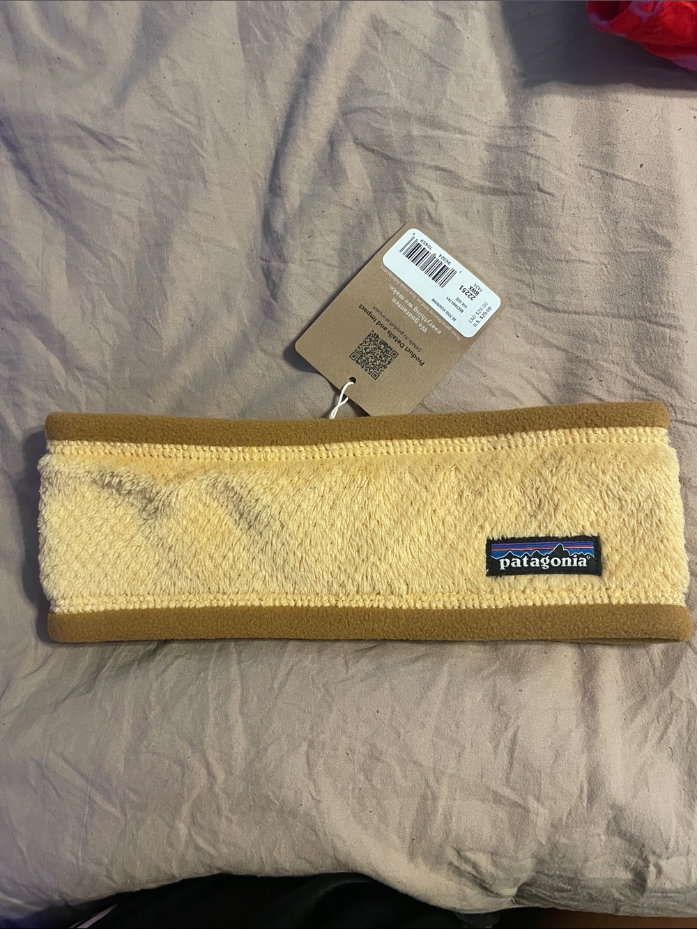 Patagonia Two-Tone Yellow Fleece Headband